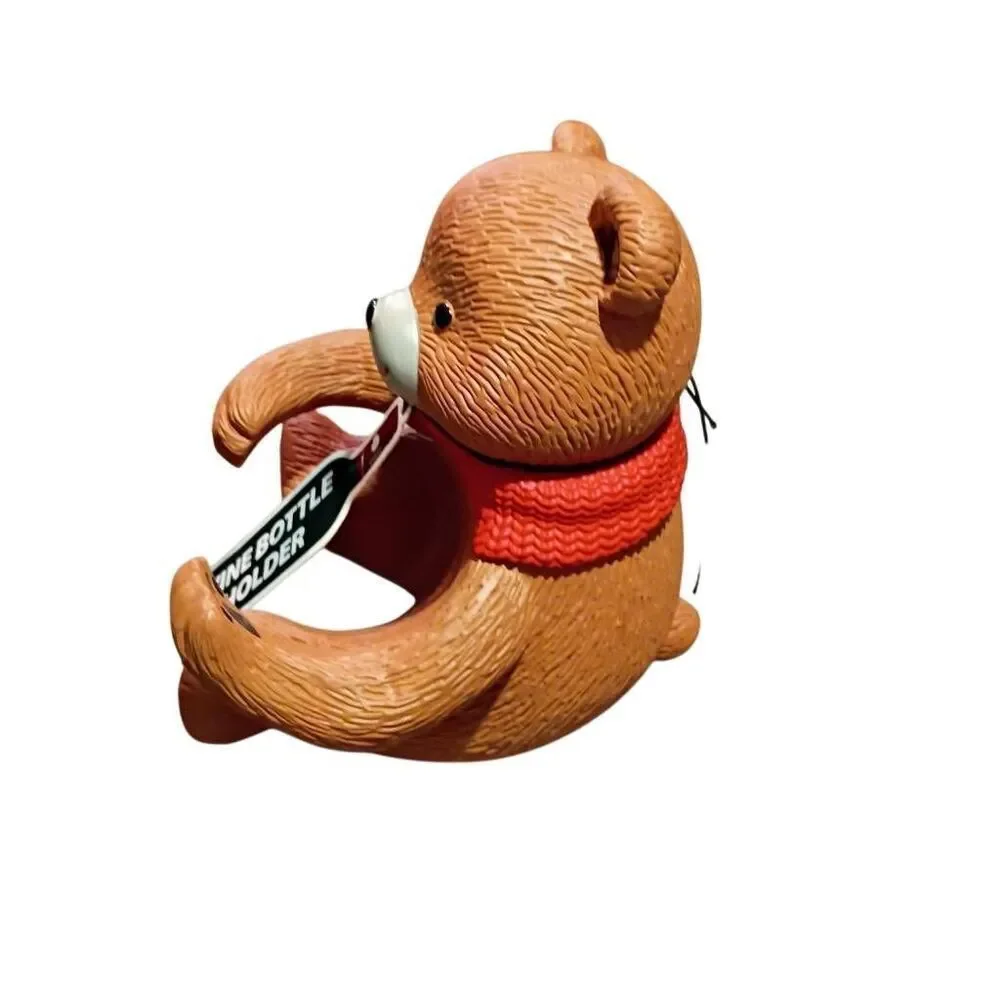 Wild Eye Designs Teddy Bear Wine Holder NWT